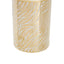 Hamilton Interiors Accessories Doria Small White And Gold Finish Ceramic Jar House of Isabella UK