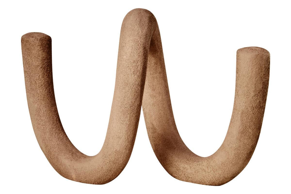 Hamilton Interiors Accessories Dunas Large Textured Beige Loop Sculpture House of Isabella UK