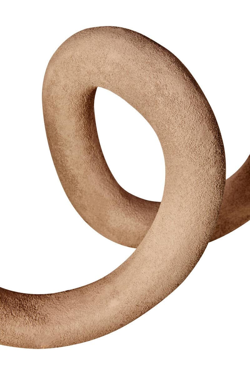 Hamilton Interiors Accessories Dunas Large Textured Beige Loop Sculpture House of Isabella UK