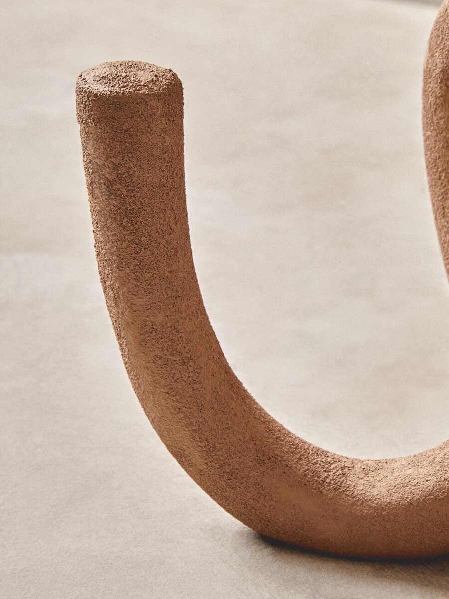 Hamilton Interiors Accessories Dunas Large Textured Beige Loop Sculpture House of Isabella UK