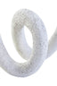 Hamilton Interiors Accessories Dunas Small Textured White Loop Sculpture House of Isabella UK