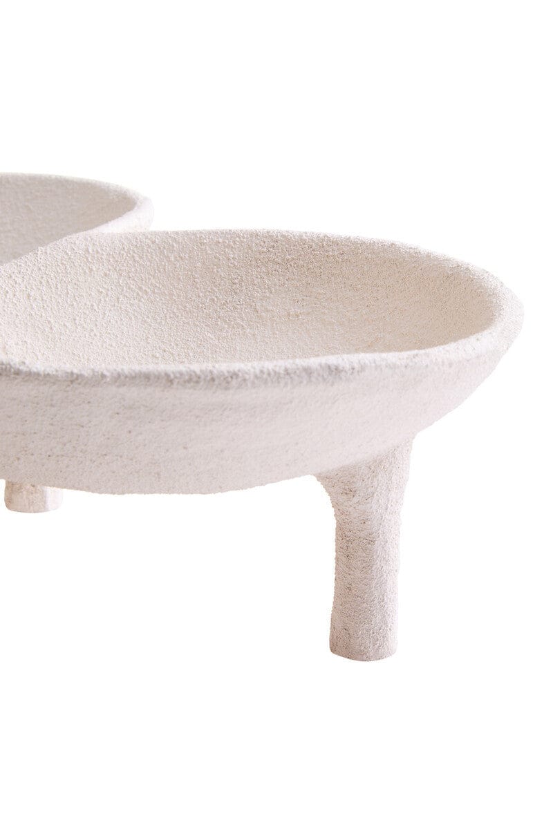 Hamilton Interiors Accessories Dunas Textured White Abstract Bowl House of Isabella UK
