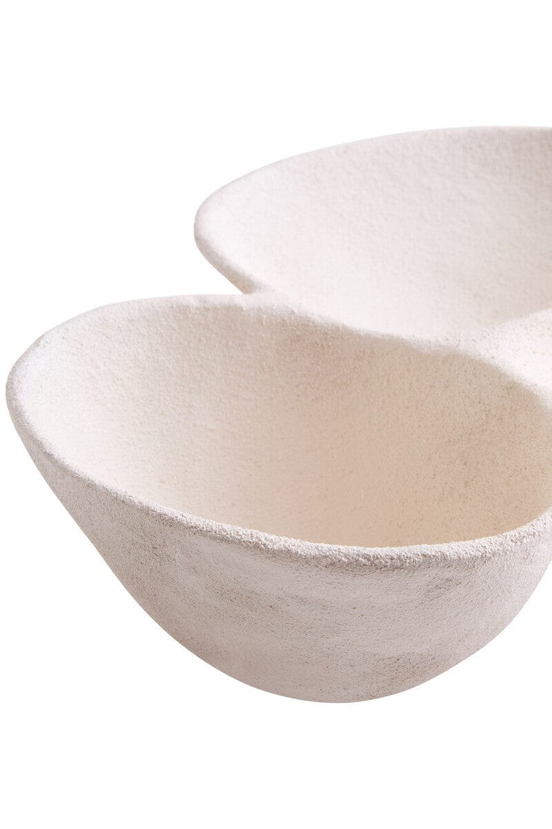 Hamilton Interiors Accessories Dunas Textured White Abstract Bowl House of Isabella UK