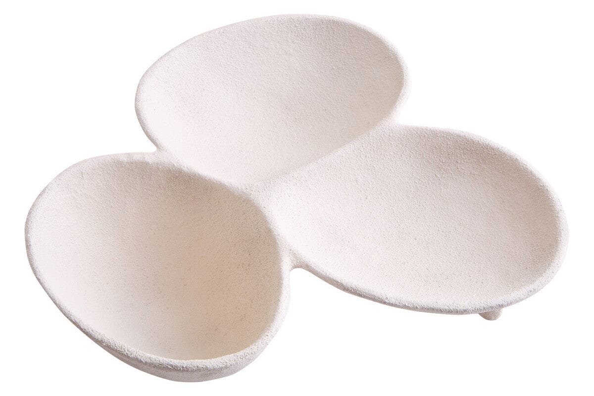 Hamilton Interiors Accessories Dunas Textured White Abstract Bowl House of Isabella UK