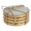 Hamilton Interiors Accessories Empire Set Of 4 Round White Marble Coasters House of Isabella UK