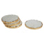 Hamilton Interiors Accessories Empire Set Of 4 Round White Marble Coasters House of Isabella UK