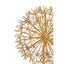Hamilton Interiors Accessories Evra Gold Dandelion Sculpture On White Marble Base House of Isabella UK