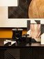 Hamilton Interiors Accessories Ezra Set Of Four Black And White Coasters With Holder House of Isabella UK