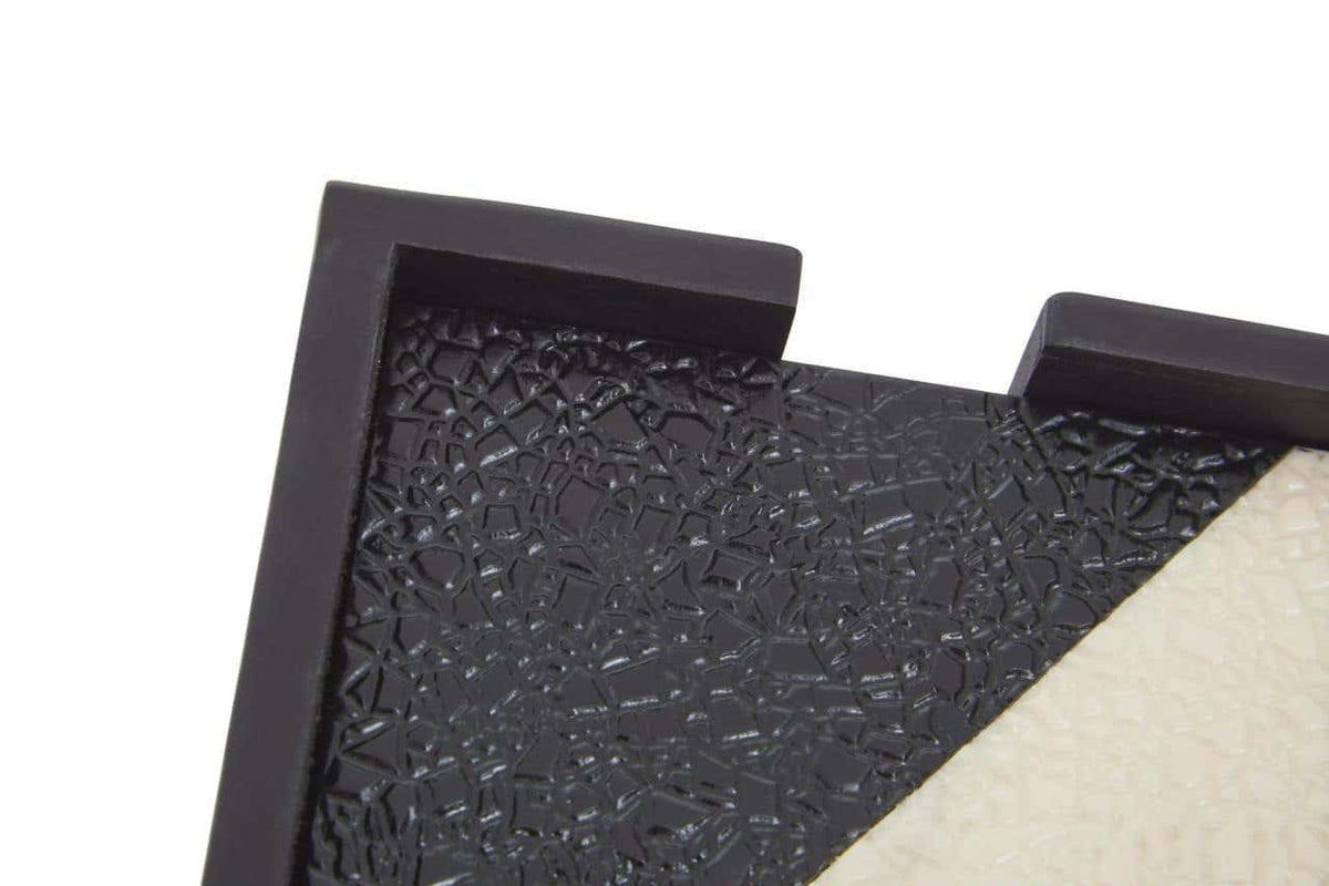 Hamilton Interiors Accessories Ezra Set Of Four Black And White Coasters With Holder House of Isabella UK