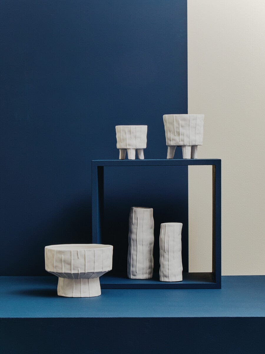 Hamilton Interiors Accessories Fara White Small Planter House of Isabella UK