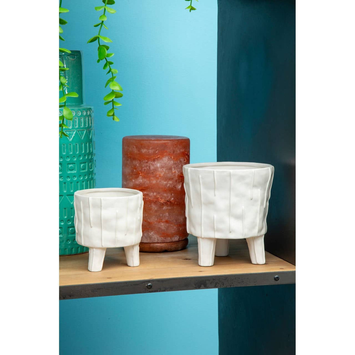 Hamilton Interiors Accessories Fara White Small Planter House of Isabella UK