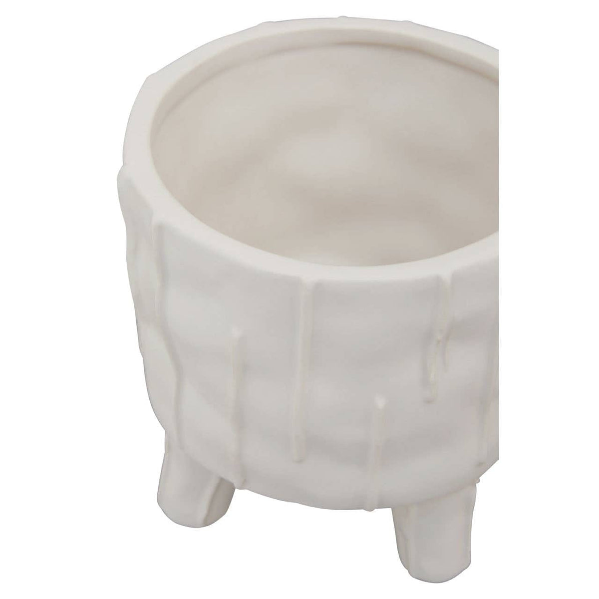 Hamilton Interiors Accessories Fara White Small Planter House of Isabella UK