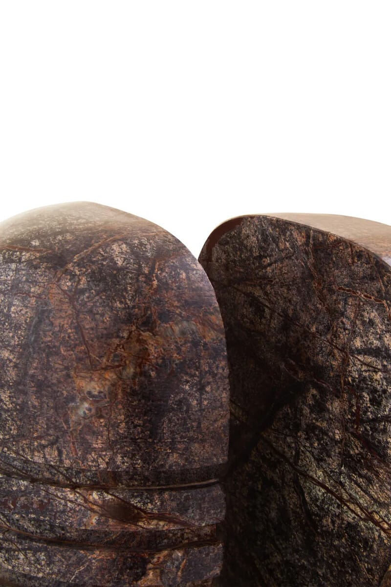 Hamilton Interiors Accessories Fazio Set of Two Forest Green Marble Bookends House of Isabella UK