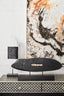 Hamilton Interiors Accessories Fidel Black and White Mango Wood Oblong Sculpture House of Isabella UK