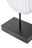 Hamilton Interiors Accessories Fidel Black and White Mango Wood Oblong Sculpture House of Isabella UK