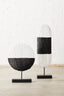 Hamilton Interiors Accessories Fidel Black and White Mango Wood Oblong Sculpture House of Isabella UK