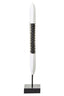 Hamilton Interiors Accessories Fidel Black and White Mango Wood Oblong Sculpture House of Isabella UK