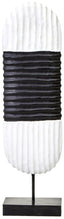 Hamilton Interiors Accessories Fidel Black and White Mango Wood Oblong Sculpture House of Isabella UK