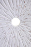 Hamilton Interiors Accessories Fidel Distressed White Carved Wood Large Round Sculpture House of Isabella UK