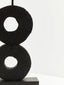 Hamilton Interiors Accessories Fidel Large Charred Black Mango Wood Log Candle Holder House of Isabella UK