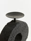 Hamilton Interiors Accessories Fidel Large Charred Black Mango Wood Log Candle Holder House of Isabella UK
