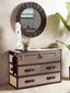 Hamilton Interiors Accessories Fidel Rustic White Mango Wood Ring Sculpture House of Isabella UK