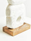 Hamilton Interiors Accessories Fidel Rustic White Mango Wood Ring Sculpture House of Isabella UK