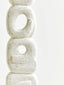 Hamilton Interiors Accessories Fidel Rustic White Mango Wood Ring Sculpture House of Isabella UK