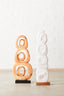 Hamilton Interiors Accessories Fidel Rustic White Mango Wood Ring Sculpture House of Isabella UK