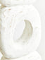 Hamilton Interiors Accessories Fidel Rustic White Mango Wood Ring Sculpture House of Isabella UK