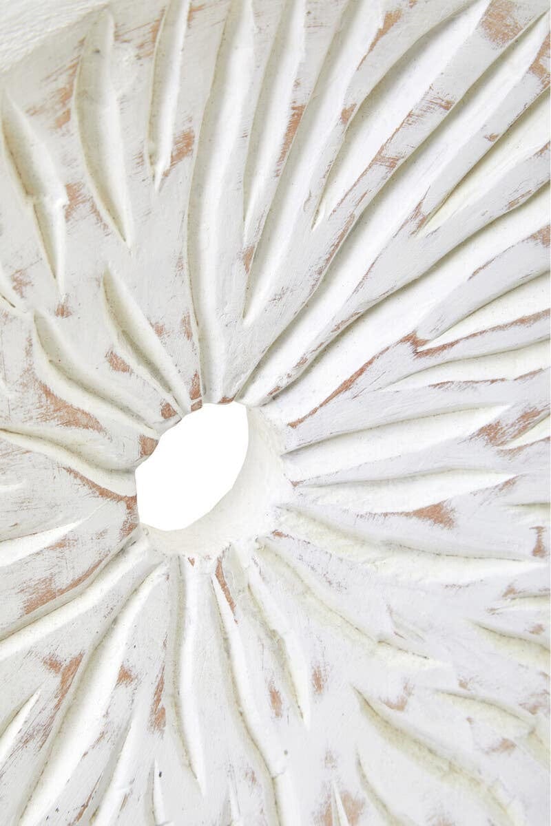 Hamilton Interiors Accessories Fidel Small Distressed White Mango Wood Sculpture House of Isabella UK