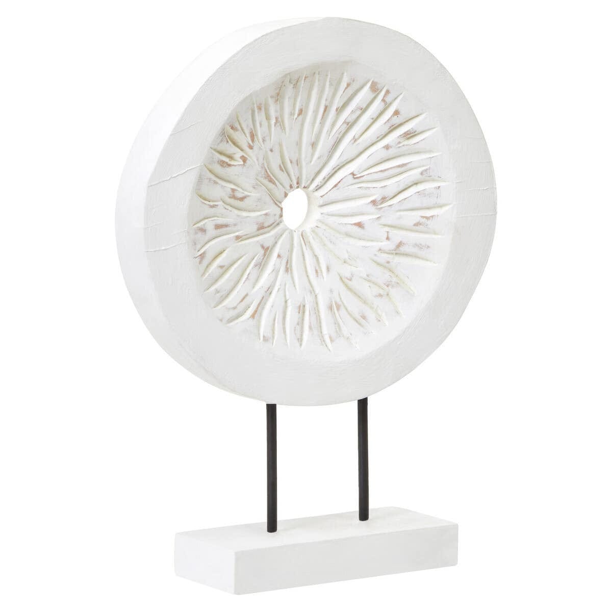 Hamilton Interiors Accessories Fidel Small Distressed White Mango Wood Sculpture House of Isabella UK