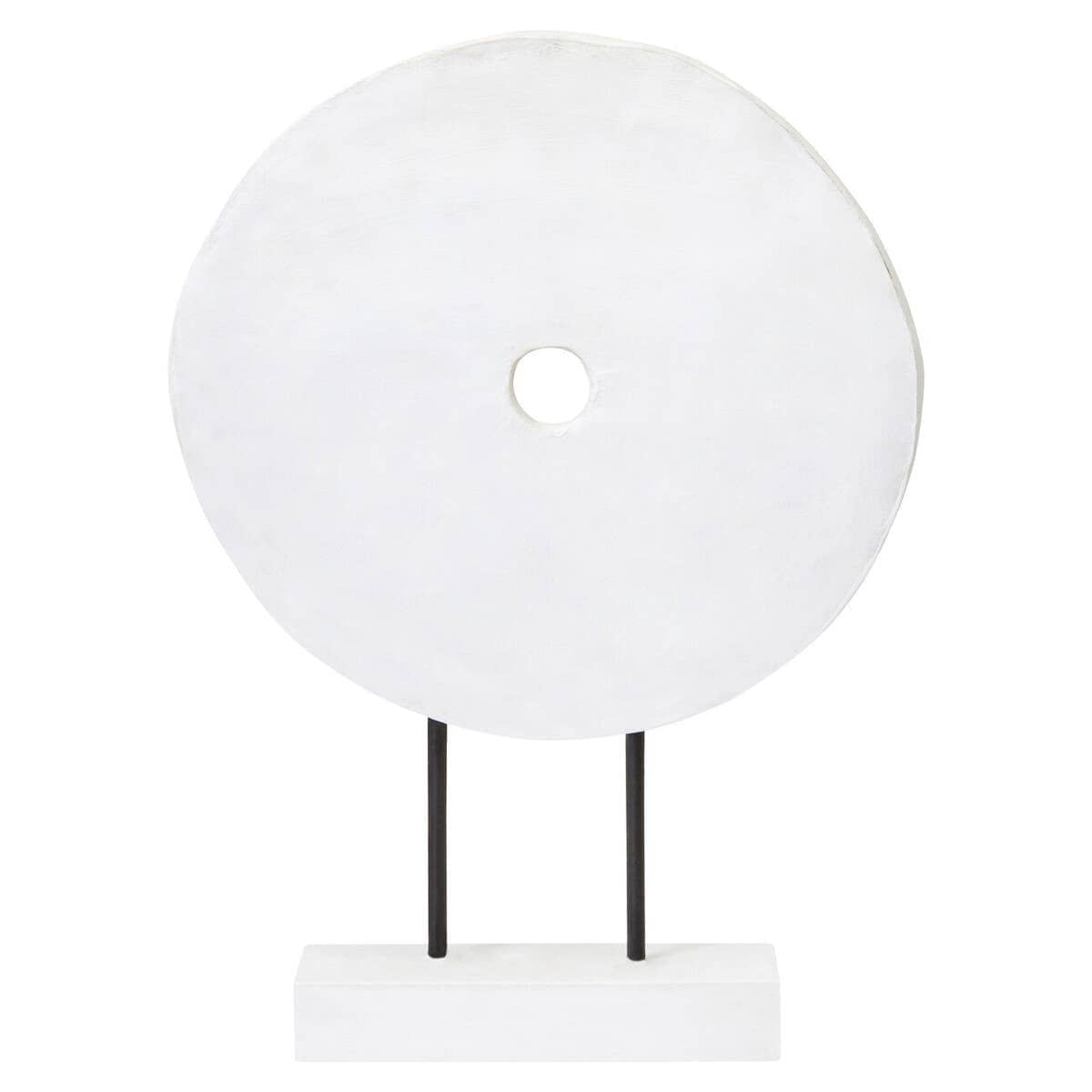 Hamilton Interiors Accessories Fidel Small Distressed White Mango Wood Sculpture House of Isabella UK