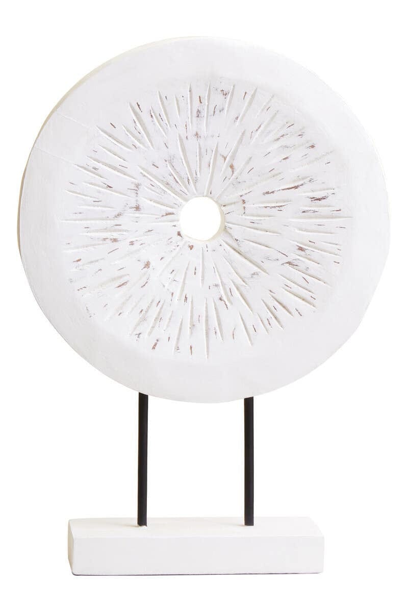 Hamilton Interiors Accessories Fidel Small Distressed White Mango Wood Sculpture House of Isabella UK