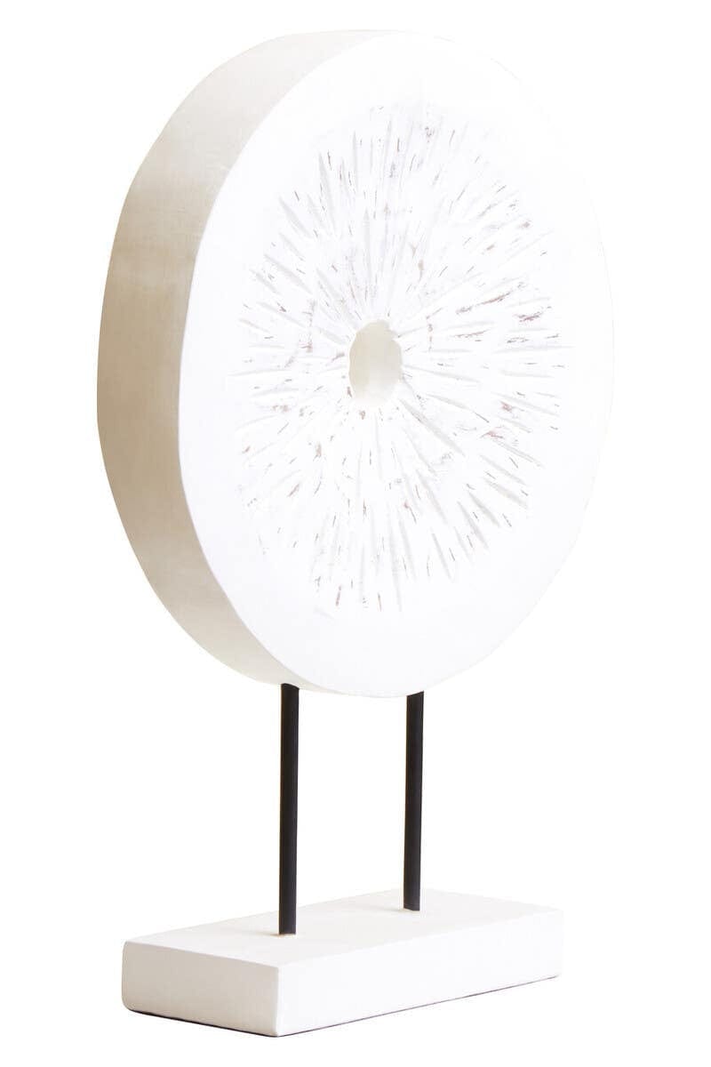 Hamilton Interiors Accessories Fidel Small Distressed White Mango Wood Sculpture House of Isabella UK