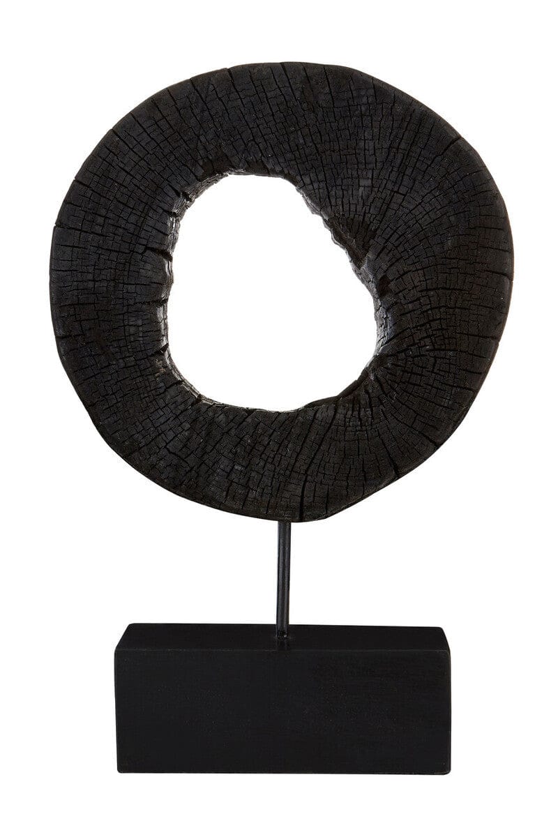 Hamilton Interiors Accessories Fidel Small Rustic Mango Wood Sculpture On Stand House of Isabella UK