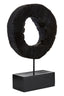 Hamilton Interiors Accessories Fidel Small Rustic Mango Wood Sculpture On Stand House of Isabella UK