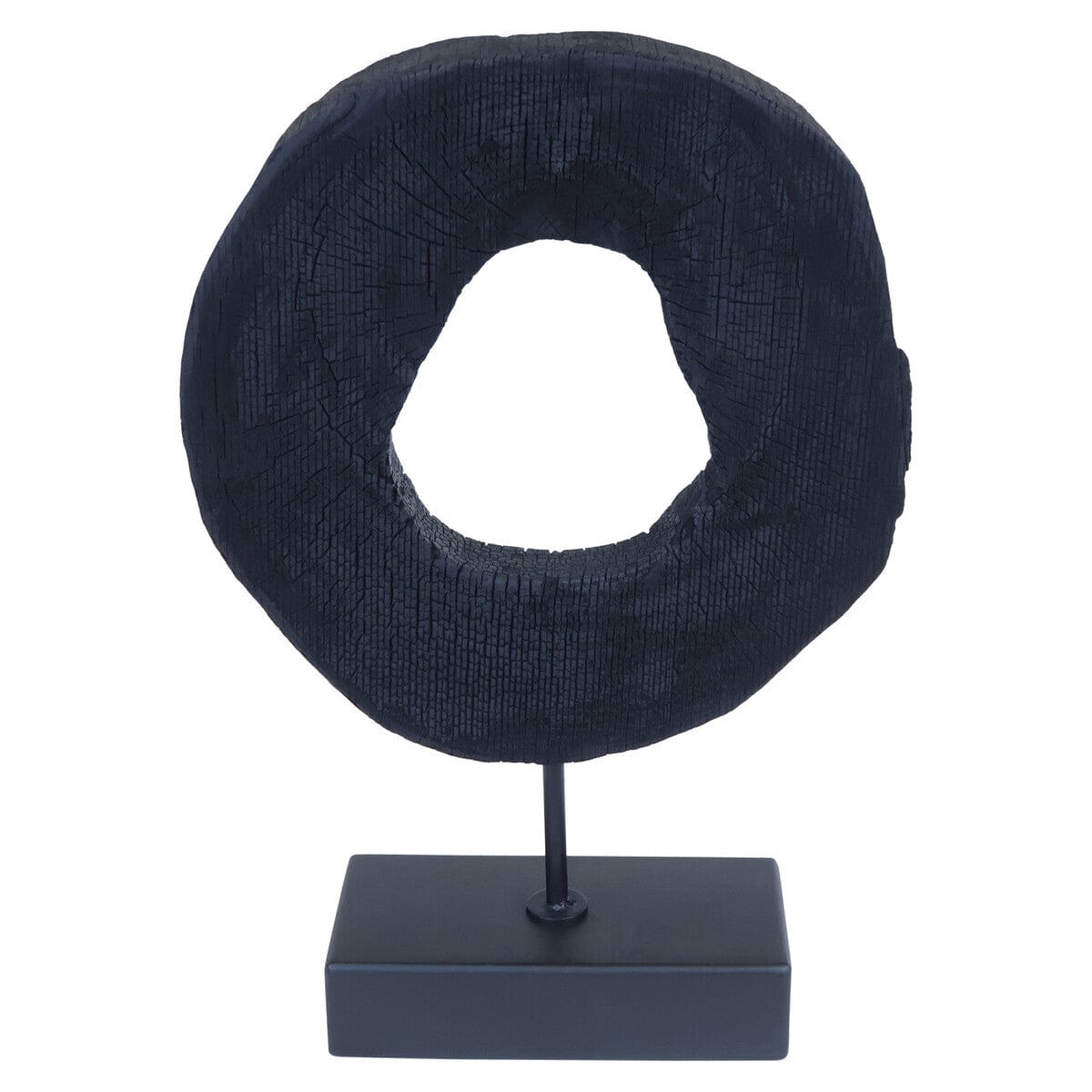 Hamilton Interiors Accessories Fidel Small Rustic Mango Wood Sculpture On Stand House of Isabella UK