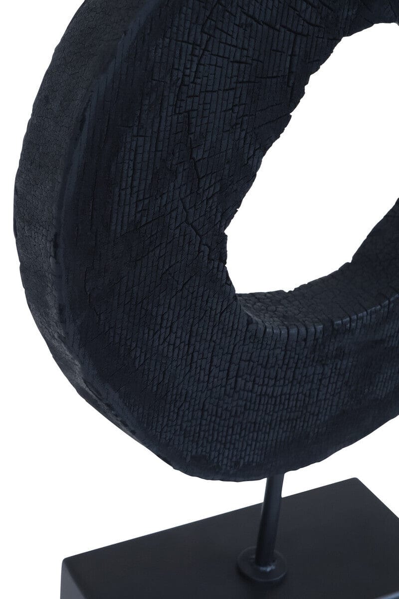 Hamilton Interiors Accessories Fidel Small Rustic Mango Wood Sculpture On Stand House of Isabella UK