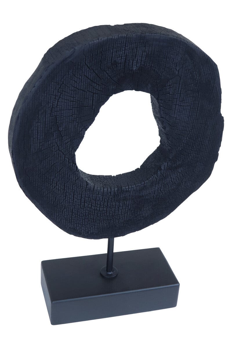 Hamilton Interiors Accessories Fidel Small Rustic Mango Wood Sculpture On Stand House of Isabella UK