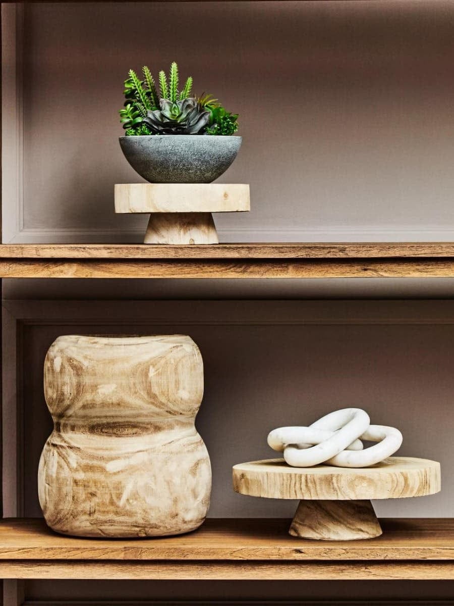 Hamilton Interiors Accessories Fiori Mixed Succulent In Stone Effect Pot House of Isabella UK