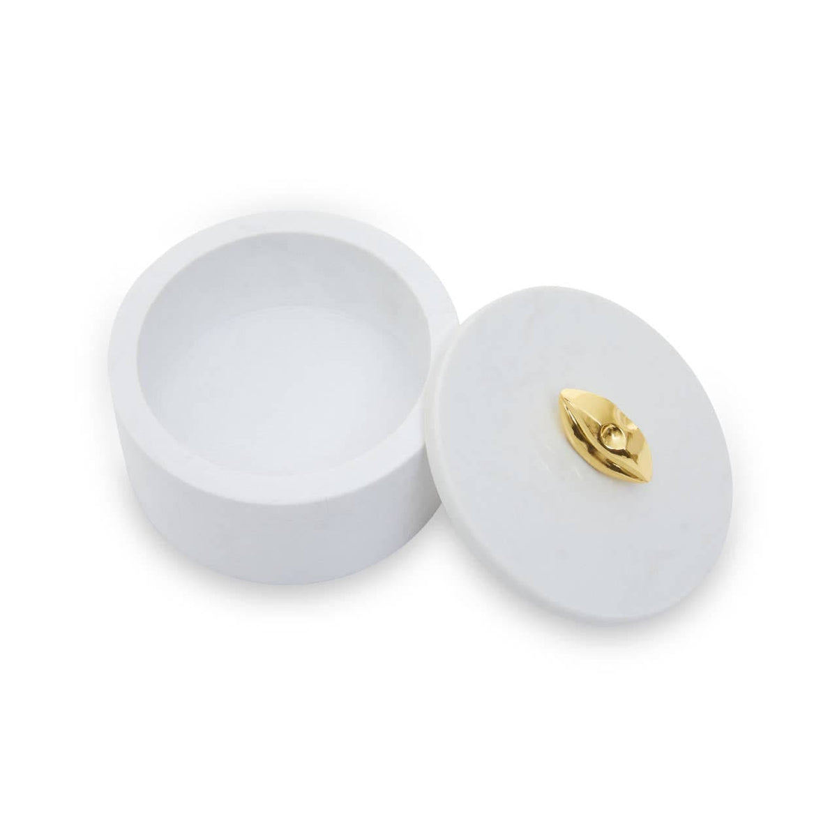 Hamilton Interiors Accessories Flos White Marble Storage Jar House of Isabella UK