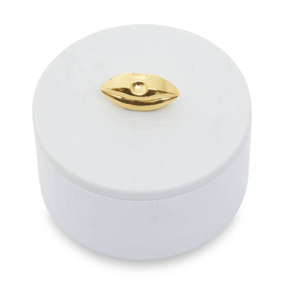 Hamilton Interiors Accessories Flos White Marble Storage Jar House of Isabella UK