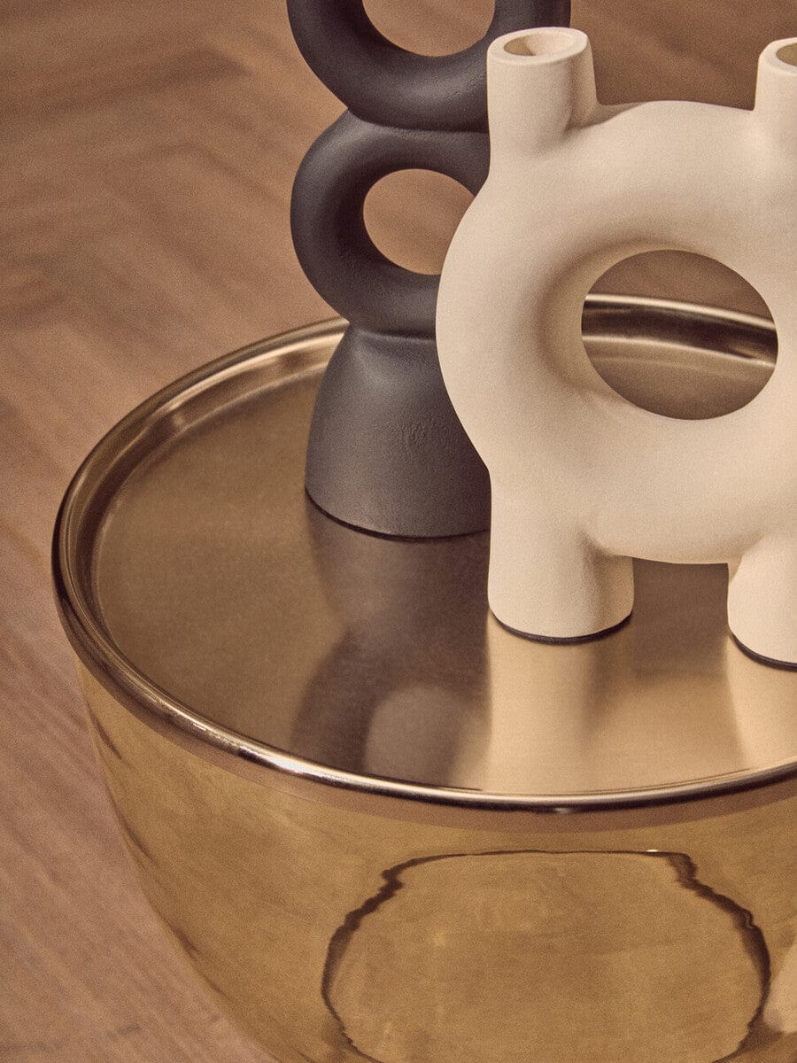 Hamilton Interiors Accessories Hapax Large Black Candle Holder House of Isabella UK