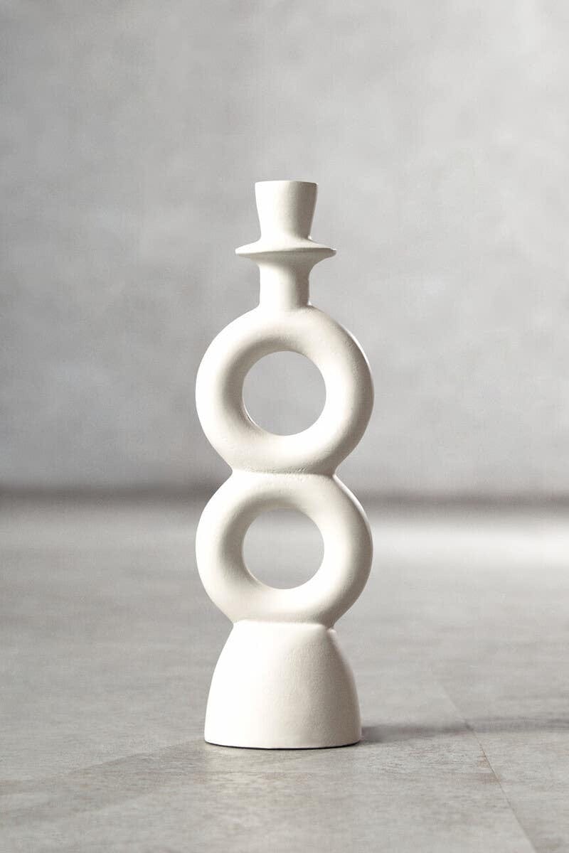Hamilton Interiors Accessories Hapax Large Cream Candle Holder House of Isabella UK