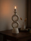 Hamilton Interiors Accessories Hapax Large Cream Candle Holder House of Isabella UK