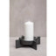 Hamilton Interiors Accessories Hapax Large Matt Black Finish Candle Holder House of Isabella UK