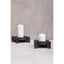 Hamilton Interiors Accessories Hapax Large Matt Black Finish Candle Holder House of Isabella UK