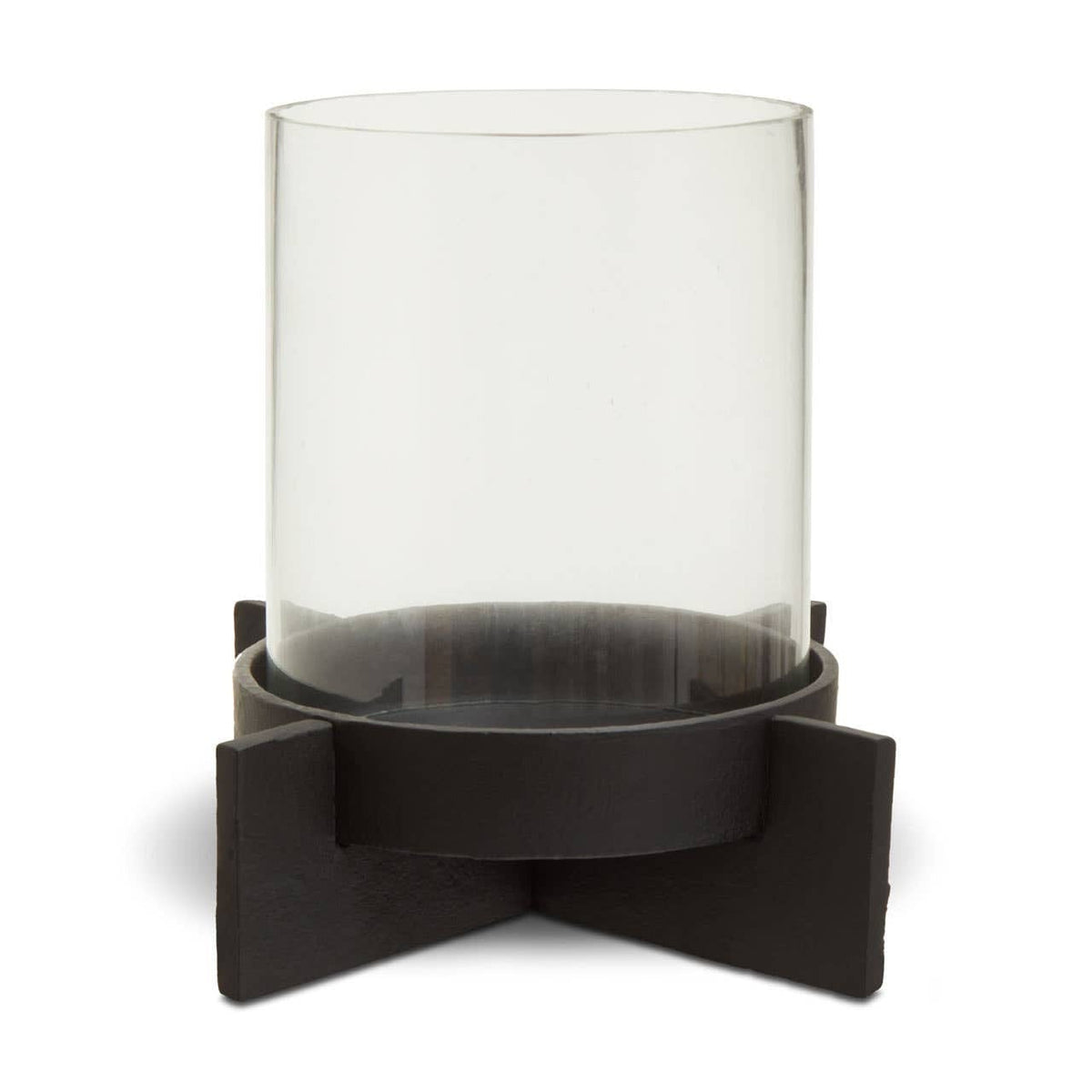 Hamilton Interiors Accessories Hapax Large Matt Black Finish Candle Holder House of Isabella UK