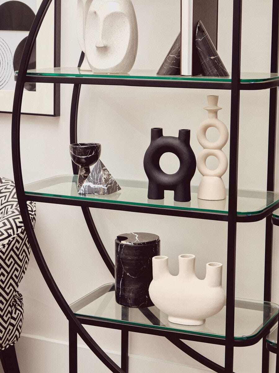 Hamilton Interiors Accessories Hapax Small Black Candle Holder House of Isabella UK